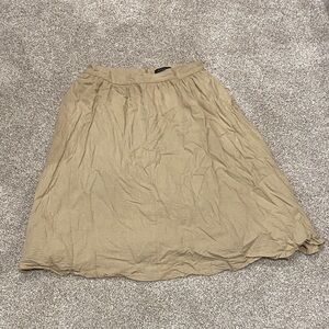Ann Taylor A-Line Skirt in Tan